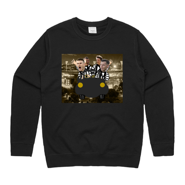 Hoot Hoot Chugging Chugging Hot Magpies Swoops Jumper - Front Only Thumbnail